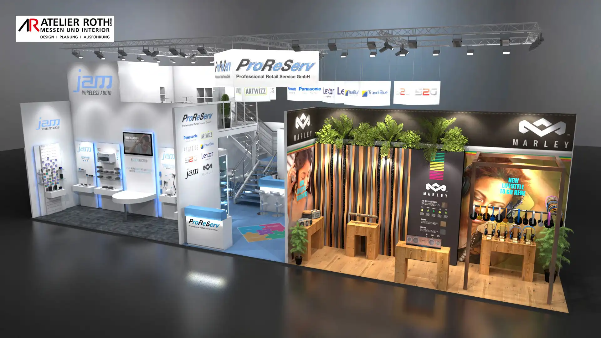 3D Visualisierung Messestand
