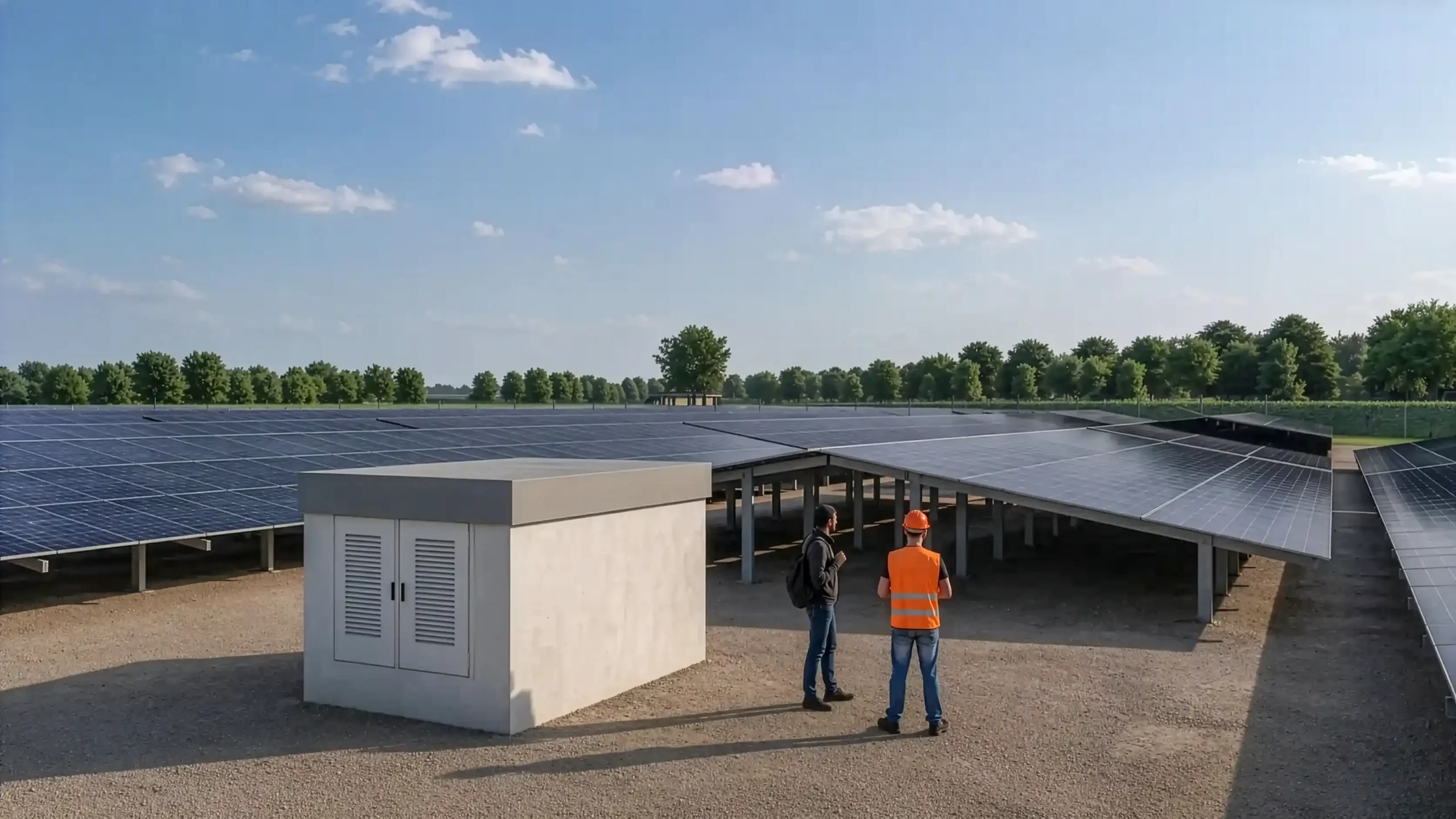 Solarpark - Trafostation